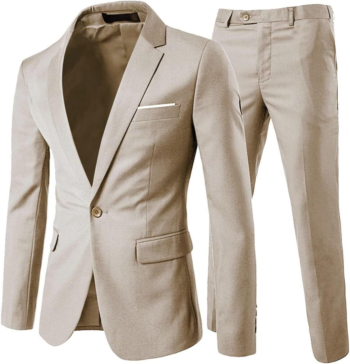 Cloudstyle Men's 2-Piece Slim Fit Dress Suit Jacket & Pants Set