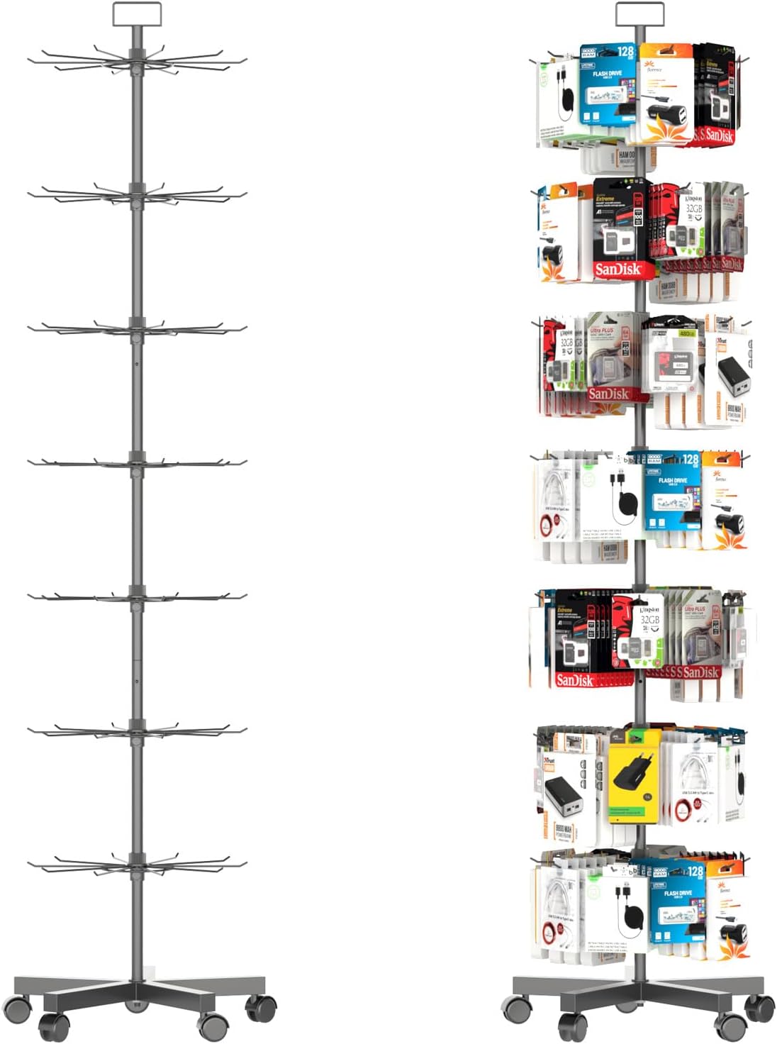 Upgraded Retail Display Stand for Jewelry, Hats, and More