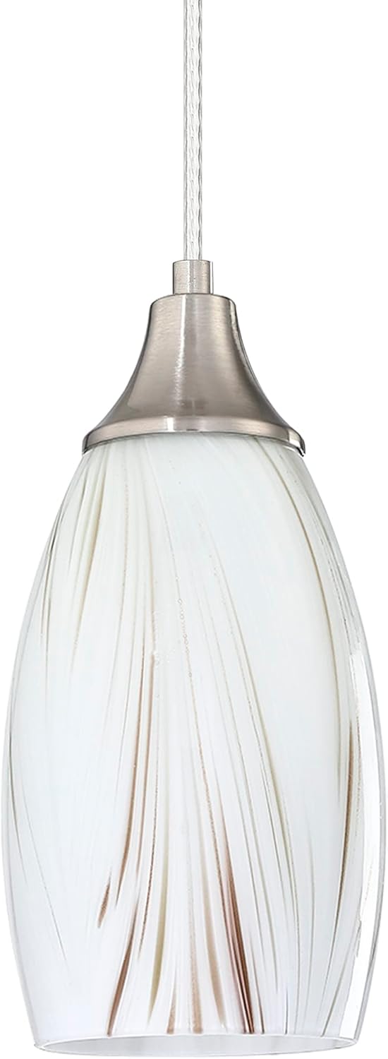Mini Milk Glass Pendant Lights for Kitchen and Dining Room