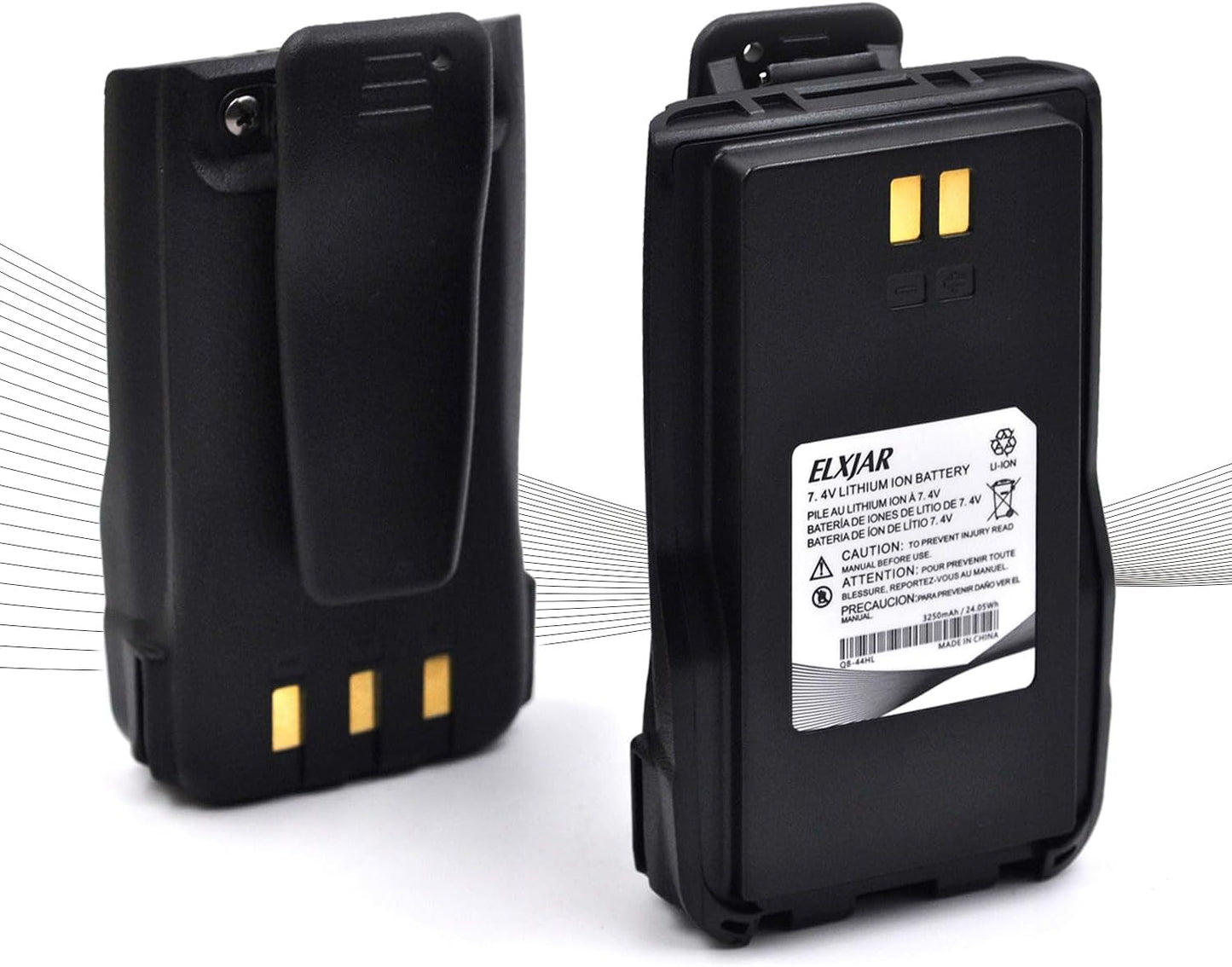 elxjar 7.4V 3250mAh Replacement Battery for AnyTone Radios