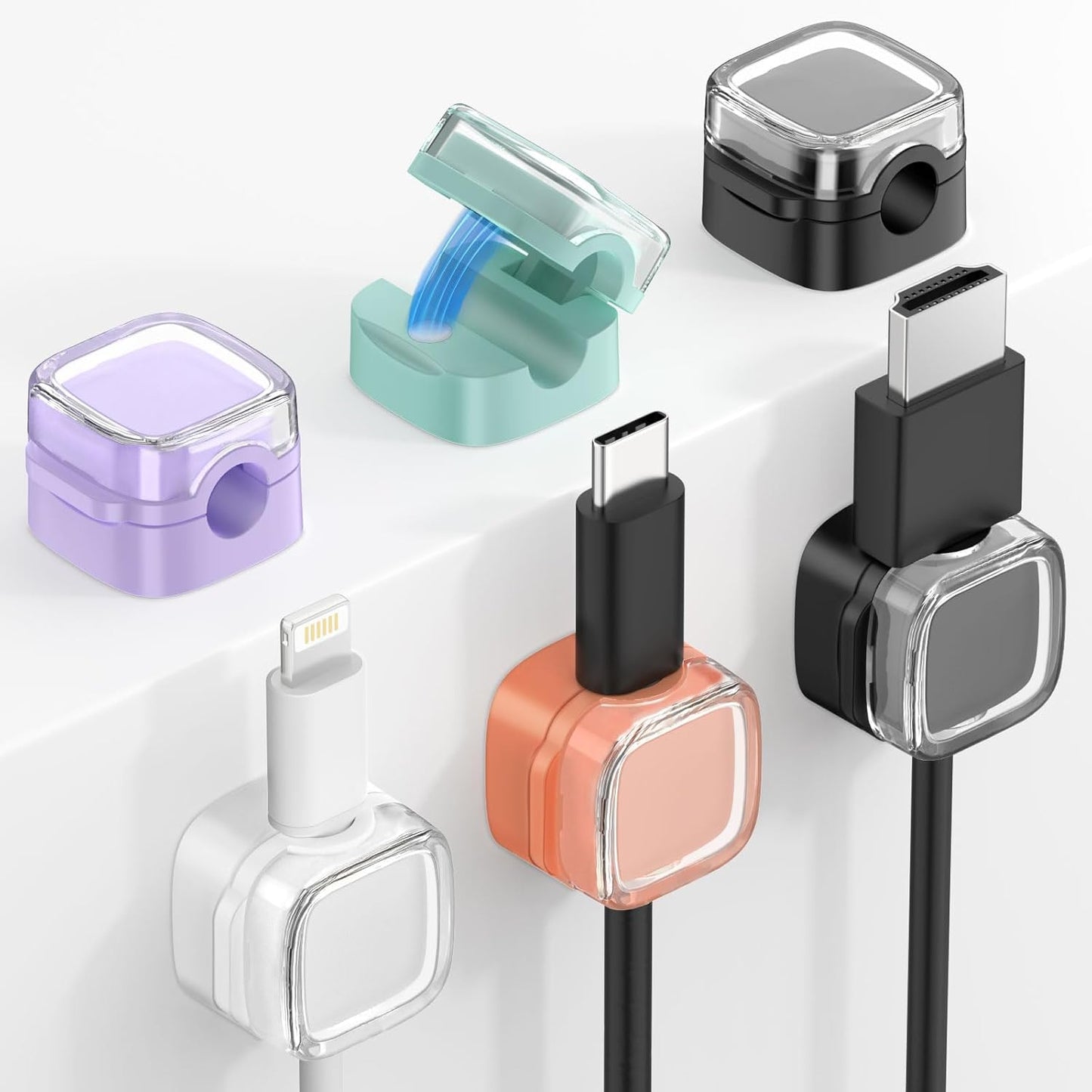 Magnetic Cable Clips - Tidy Cords Effortlessly