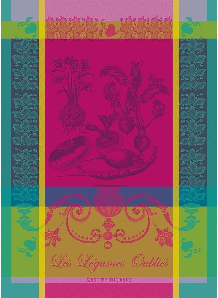 Garnier Thiebaut Legumes Oublies Fuchsia Kitchen Towel Review