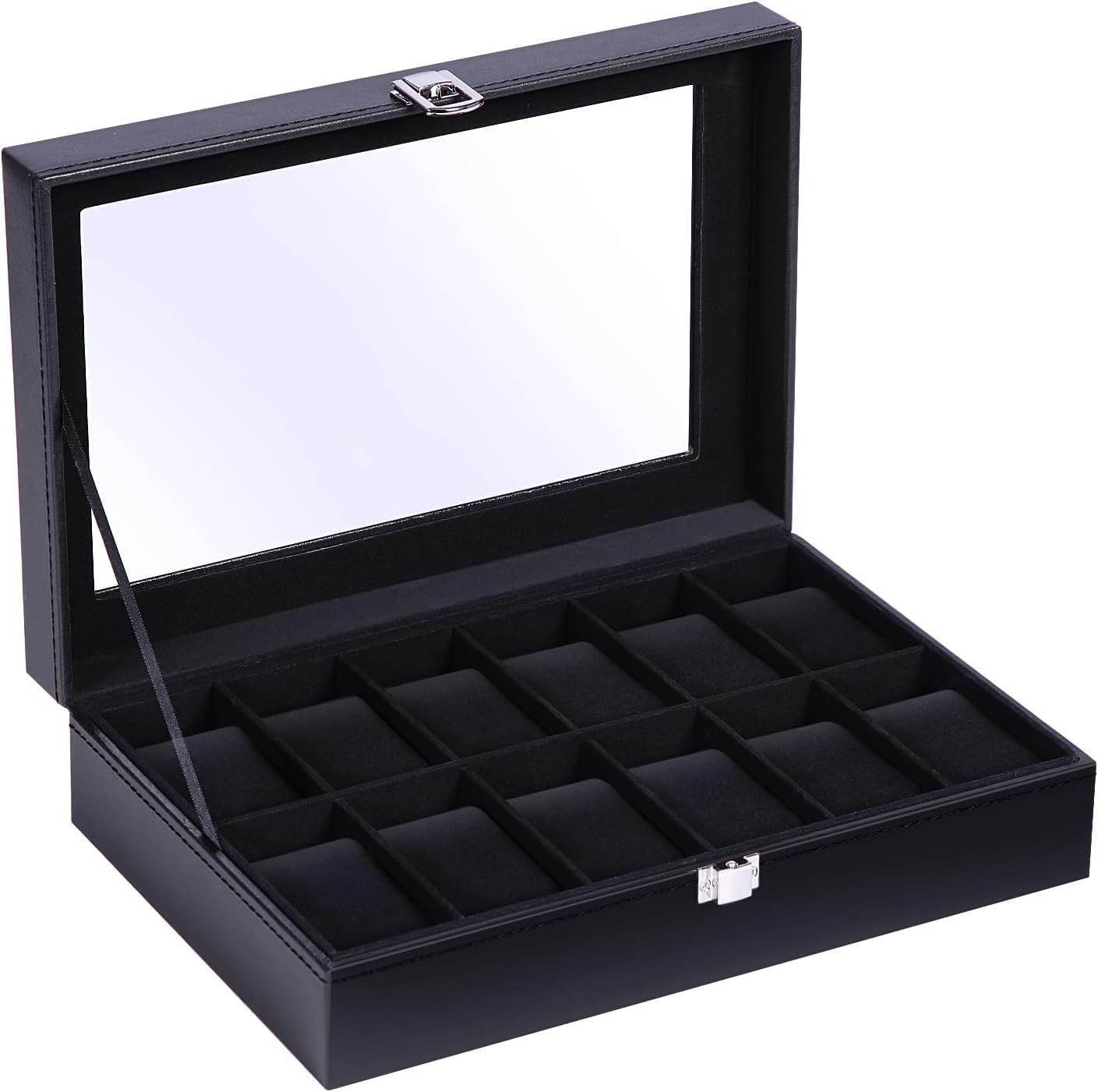 Ohuhu 12-Slot Watch Box: Stylish Storage Solution