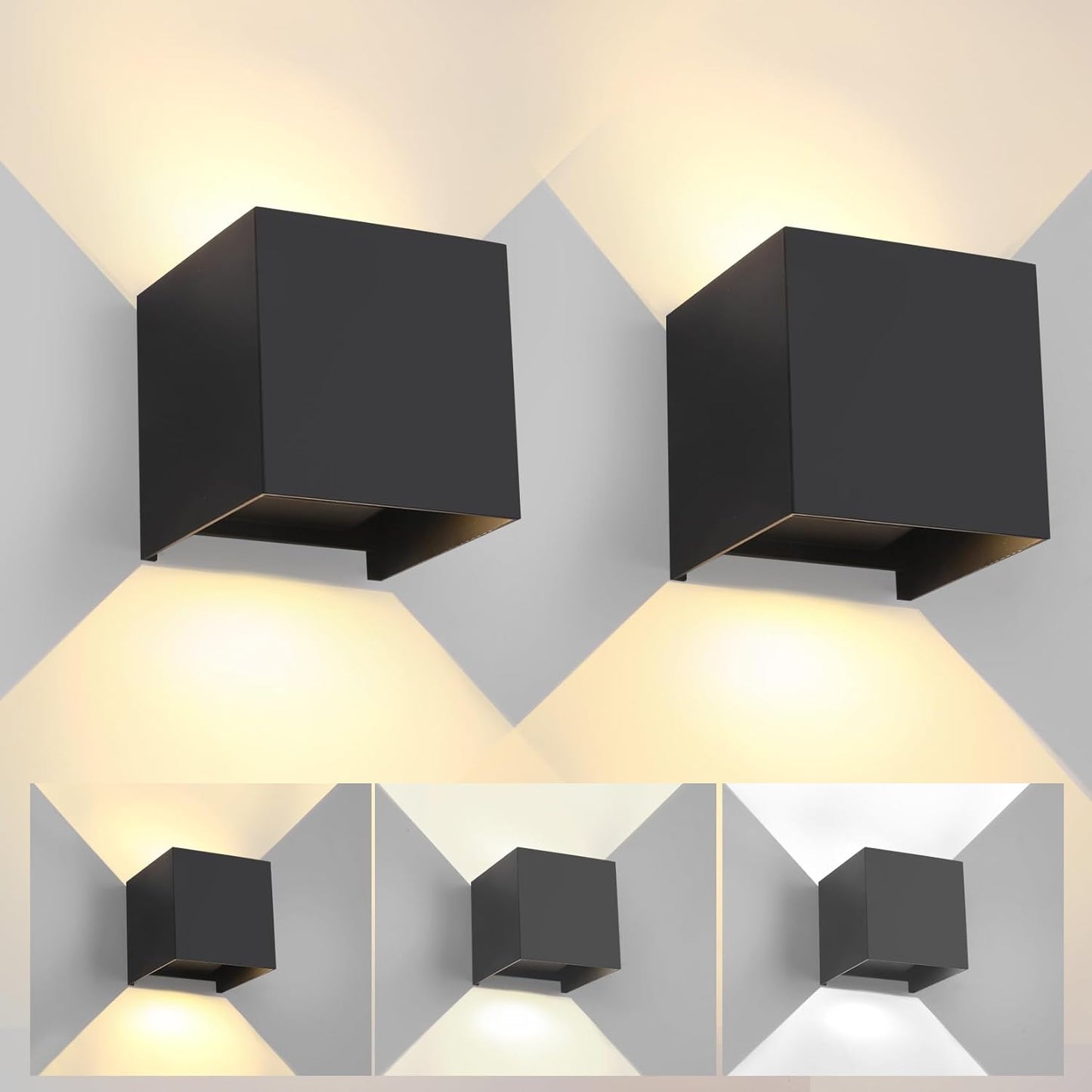 2 Pack LED 20W Outdoor Wall Lights for Modern Lighting Needs