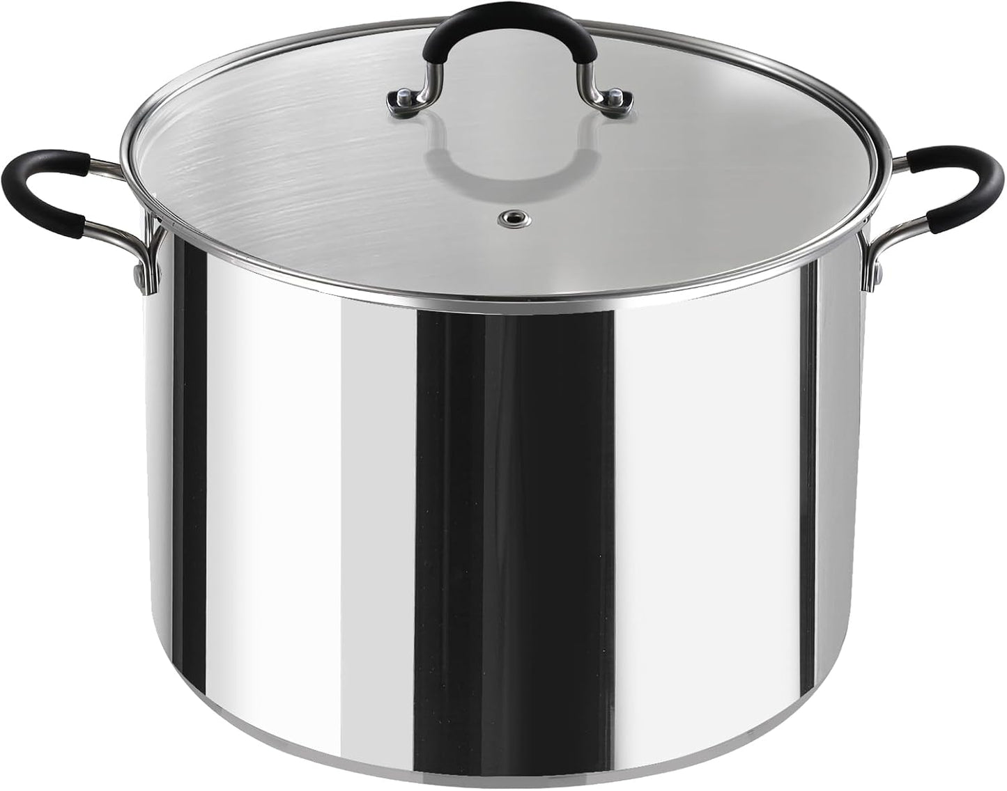 Cook N Home 20 Quart Stainless Steel Stockpot for Induction Cooking