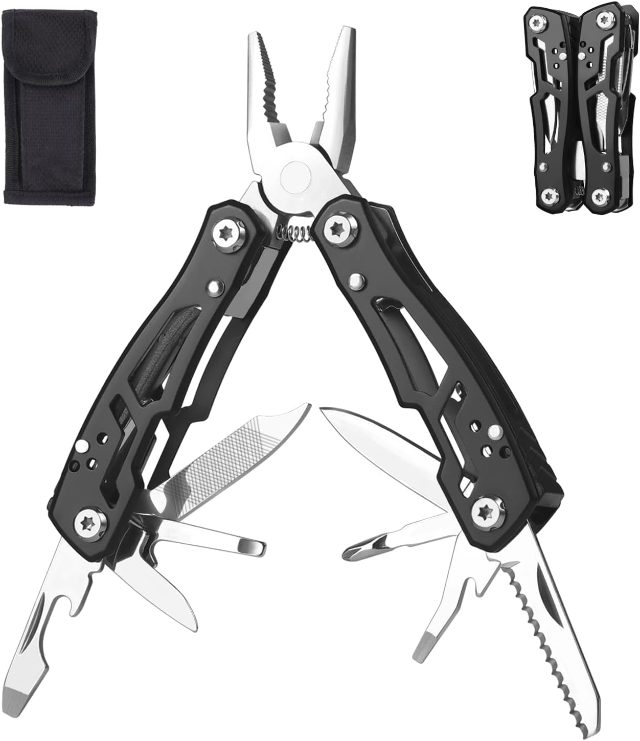 Portable 14-in-1 Multitool for Adventurers