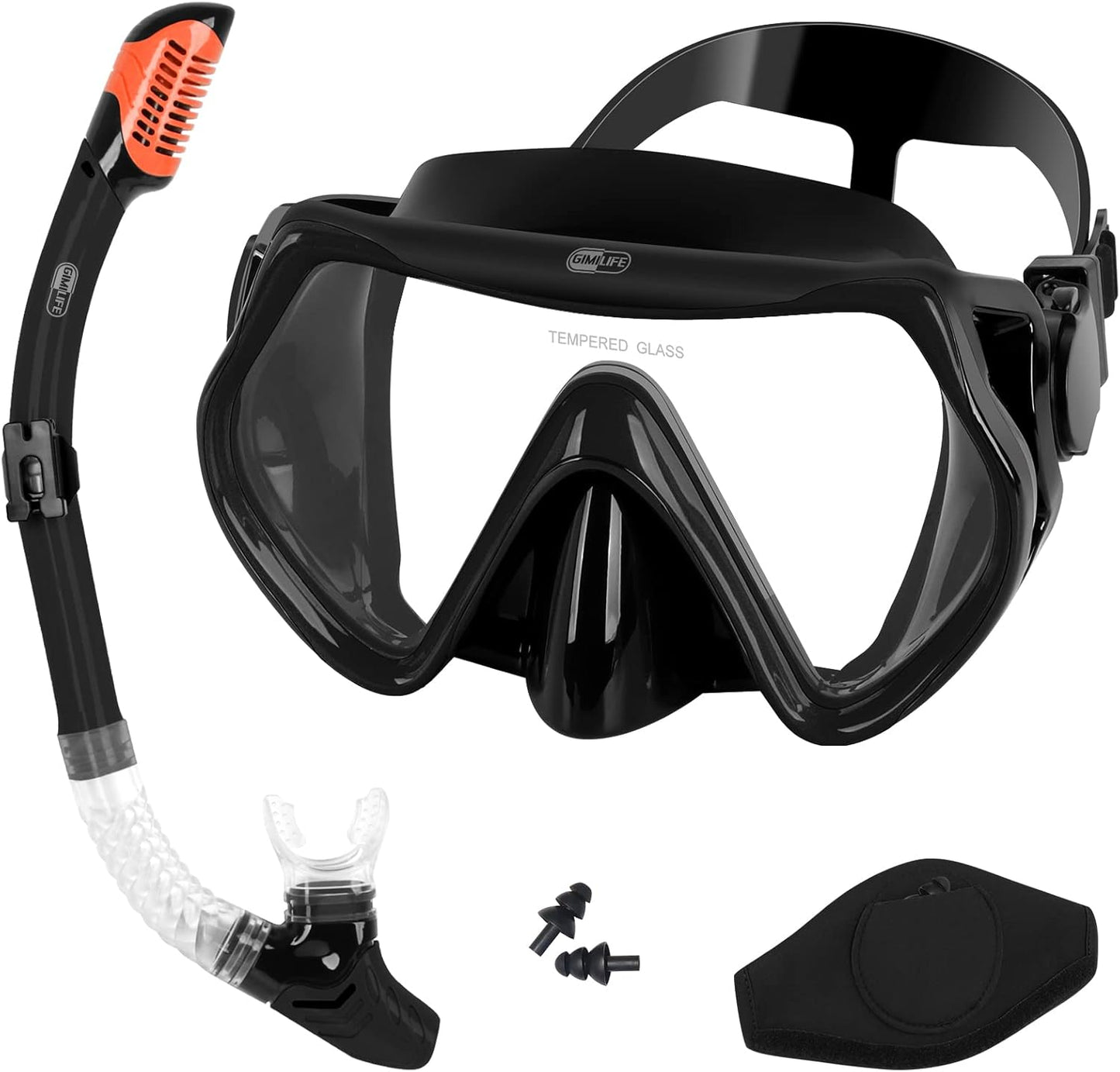 Gimilife 4-in-1 Adult Snorkel Set - Dive with Ease