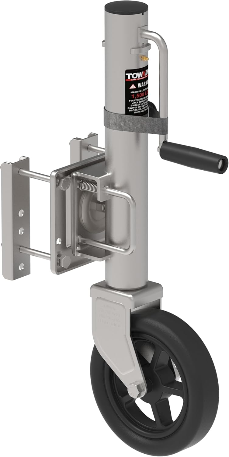 8 Inch Spoke Wheel Trailer Jack for RVs, Boats, and Trailers