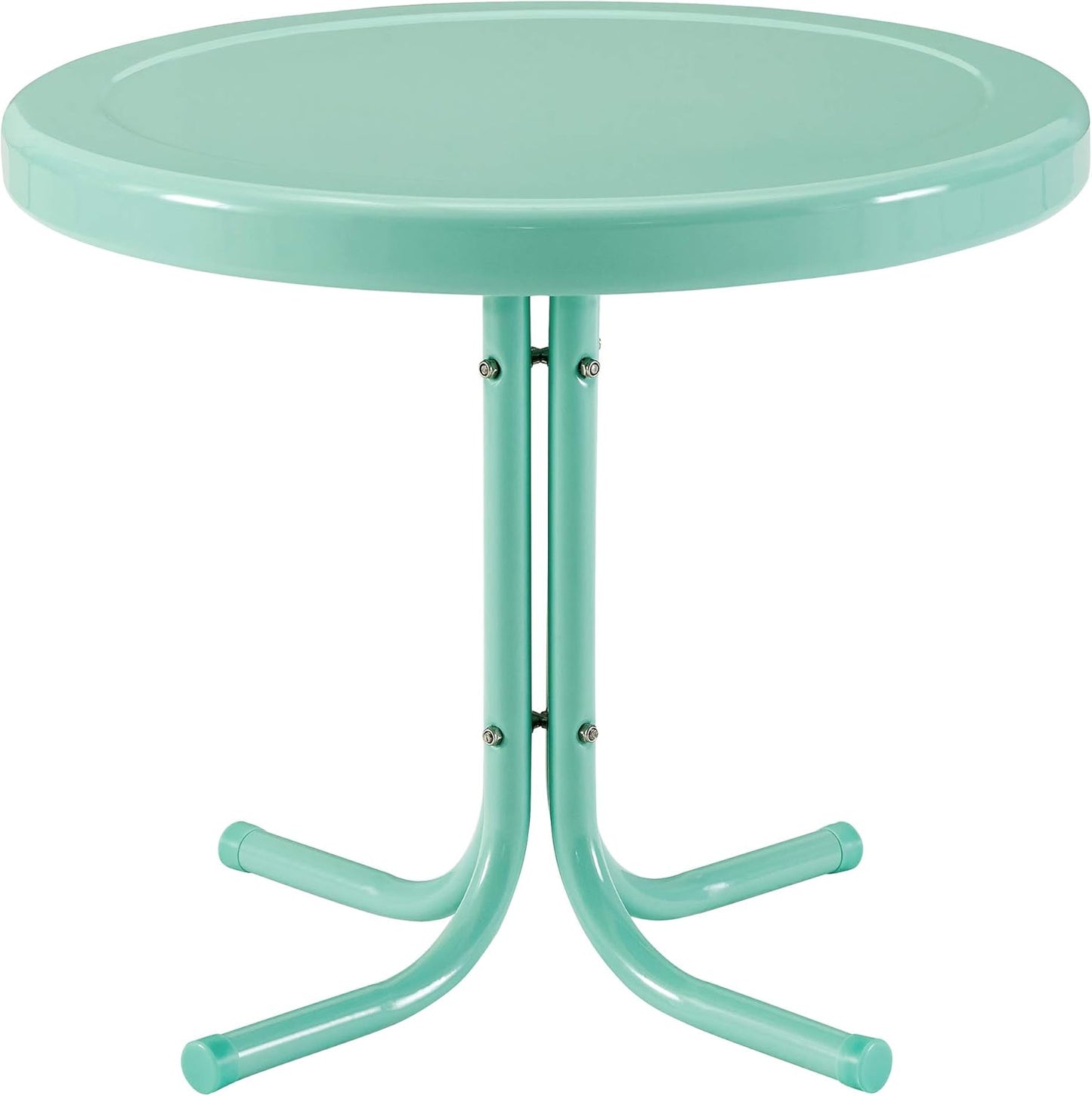 Crosley Griffith Retro Metal Outdoor Side Table for Patio Use