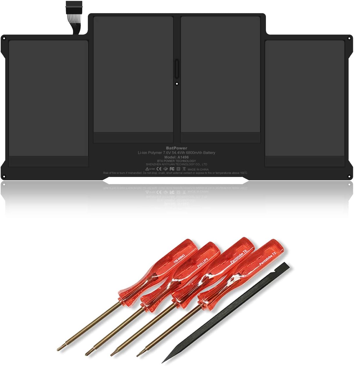 BatPower A1496 Replacement Laptop Battery for MacBook Air 13