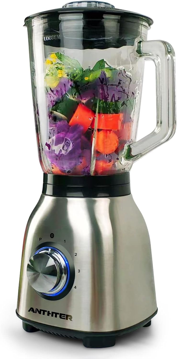 Powerful 950W Anthter Blender - Puree, Crush Ice, and Blend Smoothies with Ease!