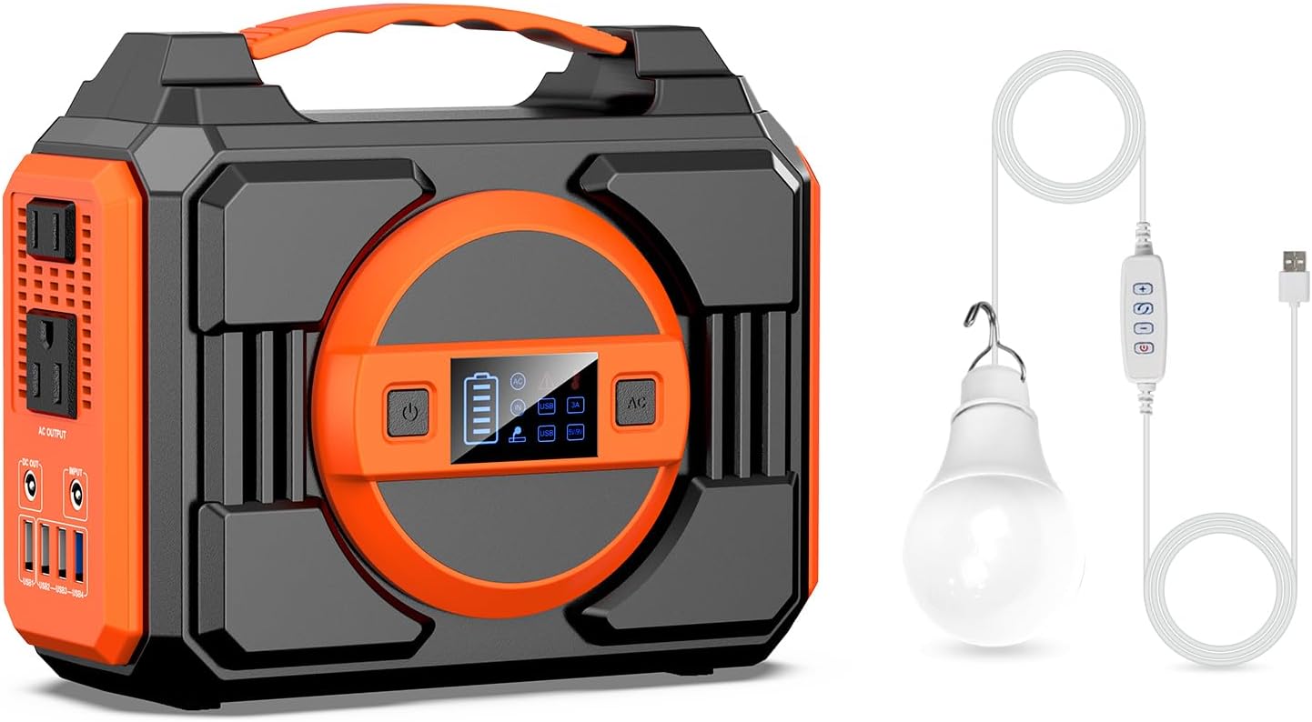 Apowking HP200L Power Bank: 300W Portable for Home & Camping