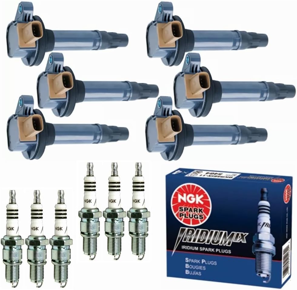 DG549 UF646 Ignition Coil Packs & NGK Spark Plugs for Ford