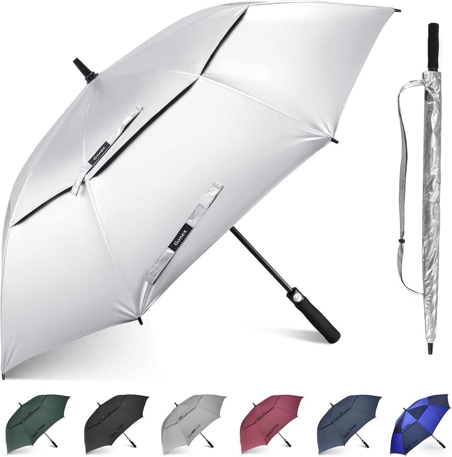 Extra Large Golf Umbrella with Windproof Canopy for All Weather