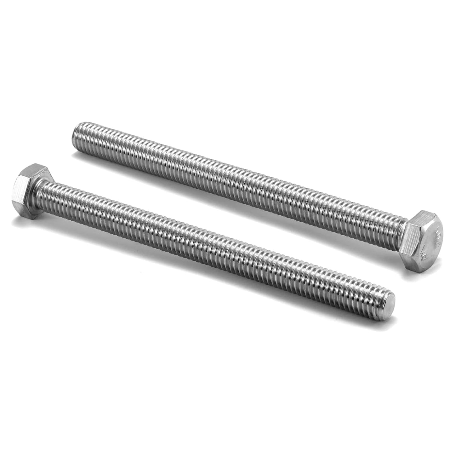 1/2-13 x 6 Hex Head Screw Bolt, 10Pcs Stainless Steel