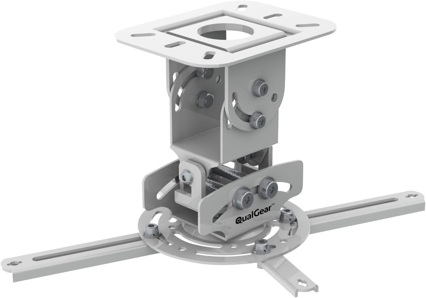 QualGear PRB-717-Wht Ceiling Mount - Ultimate Stability