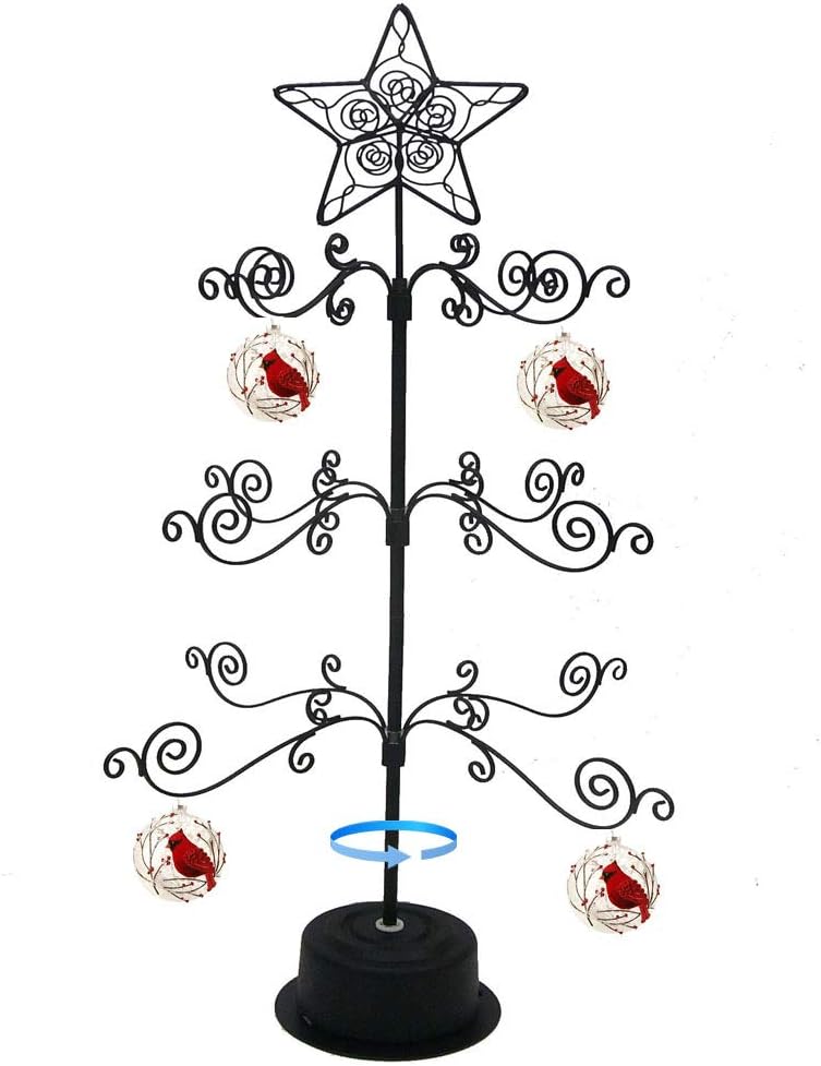 Metal Ornament Display Tree Stand for Christmas and Halloween