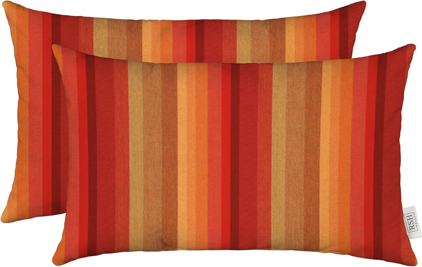 Sunbrella Lumbar Throw Pillows Set of 2 - Outdoor Comfort