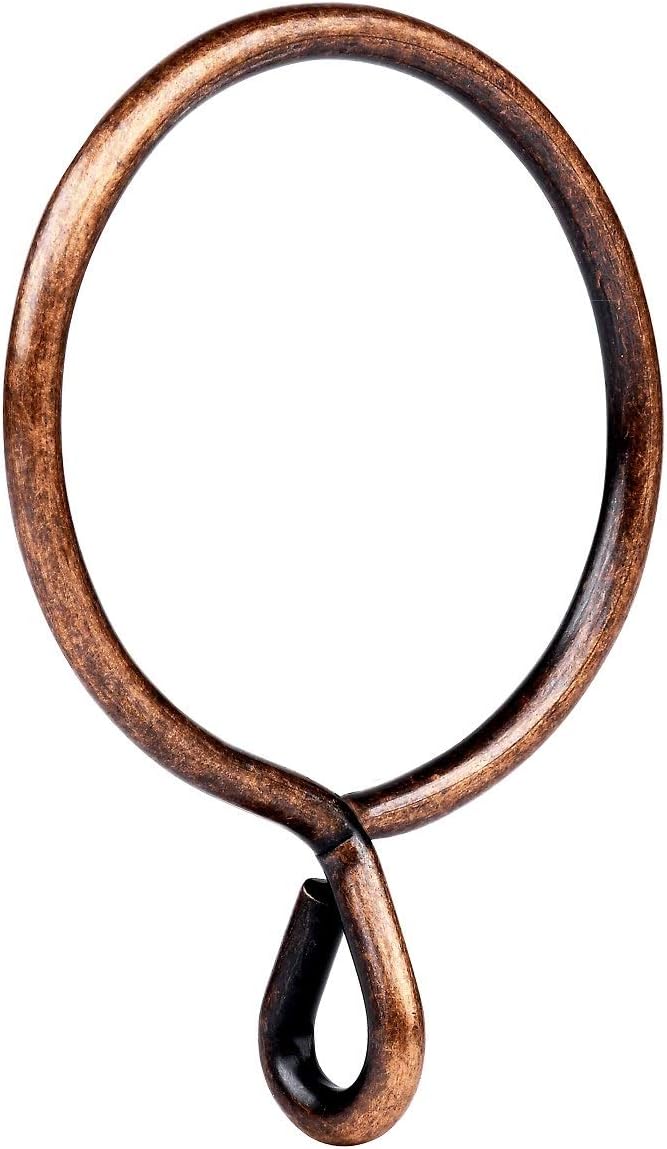 Set of 14 Coffee Curtain Rings - Easy Hanging Solution