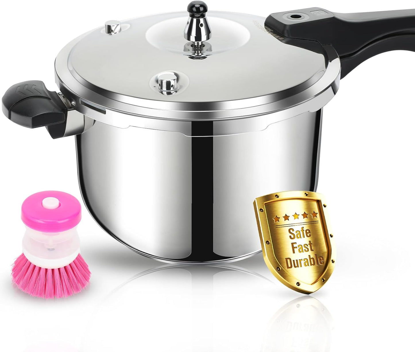 Stainless Steel Pressure Cooker for Fast and Safe Cooking