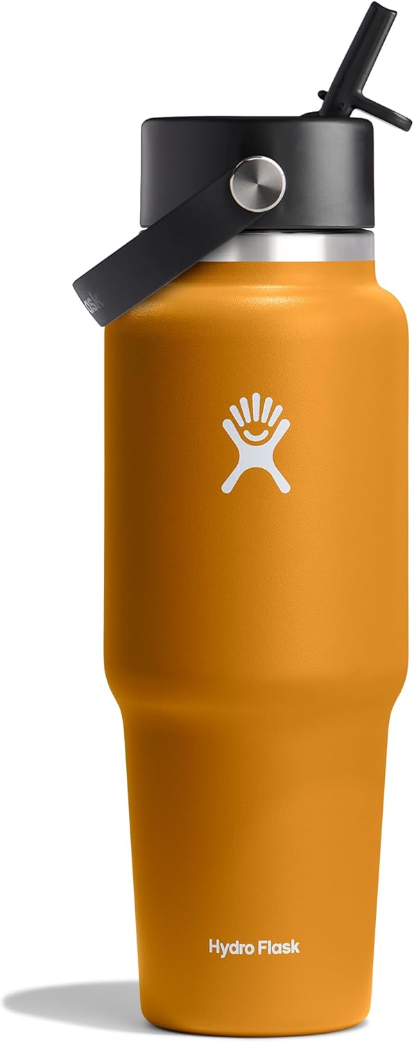 Hydro Flask Travel Water Bottle - Insulated 32 Oz Fossil Brown