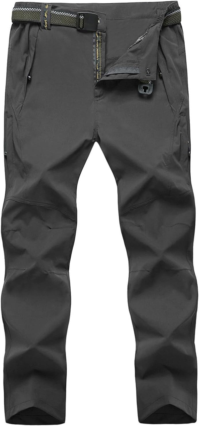 Quick-Dry Waterproof Hiking Pants - 5 Zip Pockets