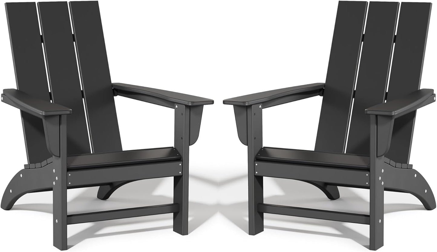 Poly Lumber Adirondack Chairs Set of 2 for Outdoor Relaxation
