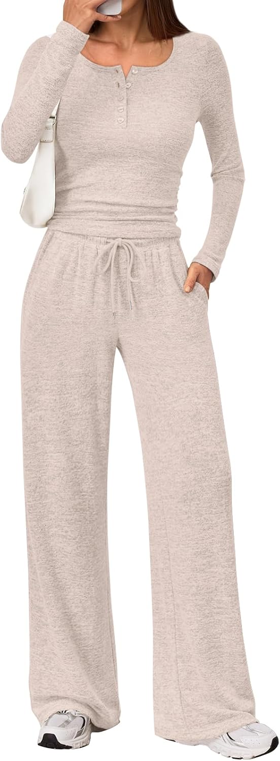Trendy Queen Women's 2 Piece Matching Lounge Set for Fall Fashion