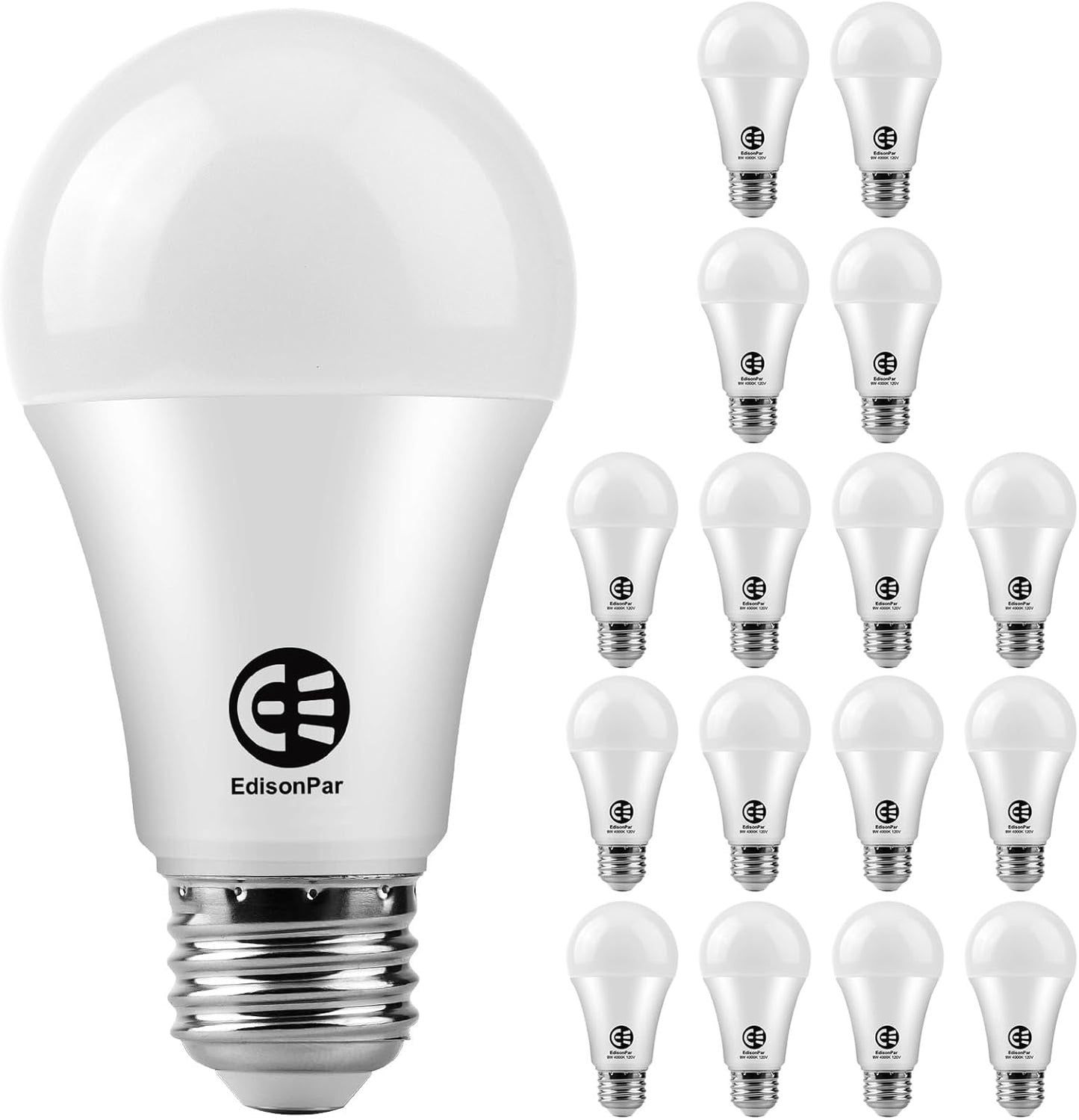 A19 16-Pack LED Light Bulbs for Bright, Energy Efficient Lighting