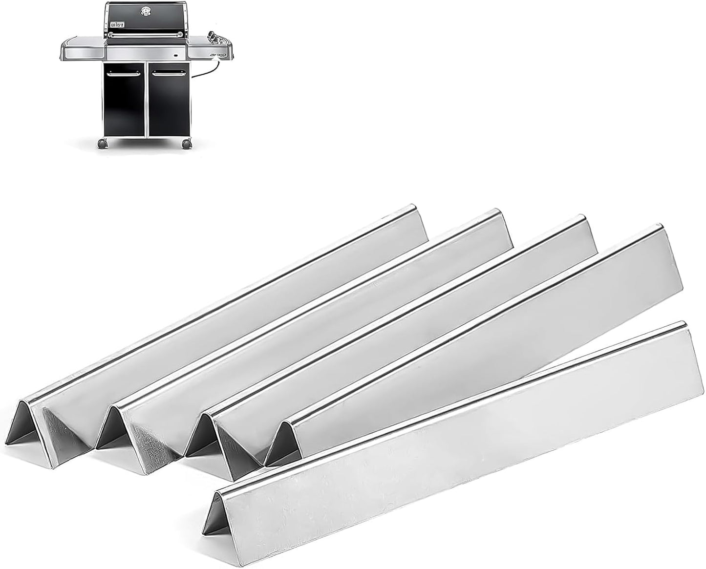 24.5 Inch Stainless Steel Flavorizer Bars for Weber Grills