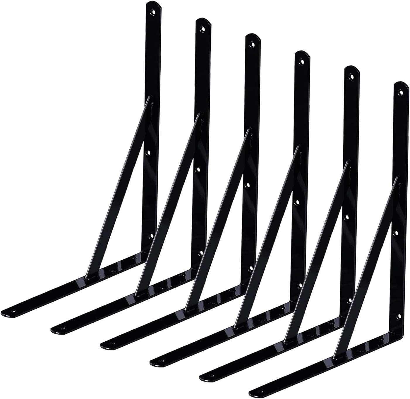 Heavy Duty Metal L Brackets 18 inch Shelf Brackets 6 Pack