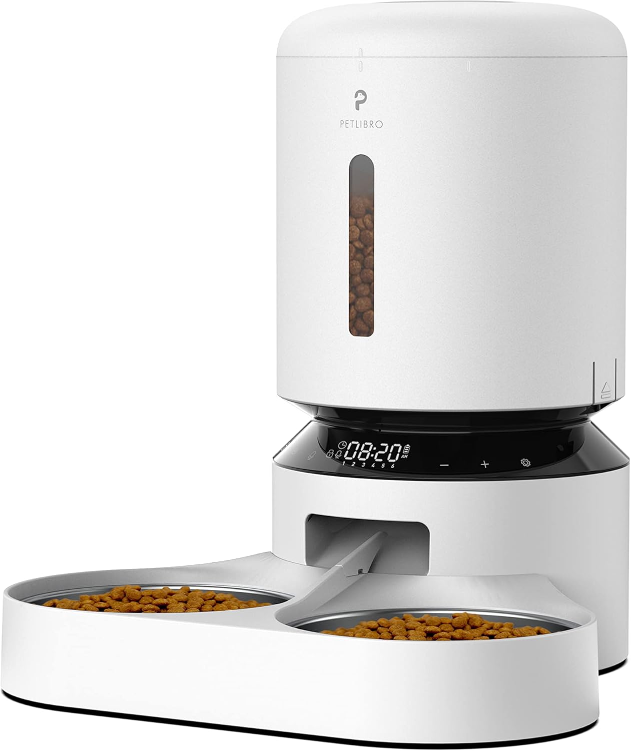 Automatic Cat Food Dispenser for 2 Pets with Timer & Bowls