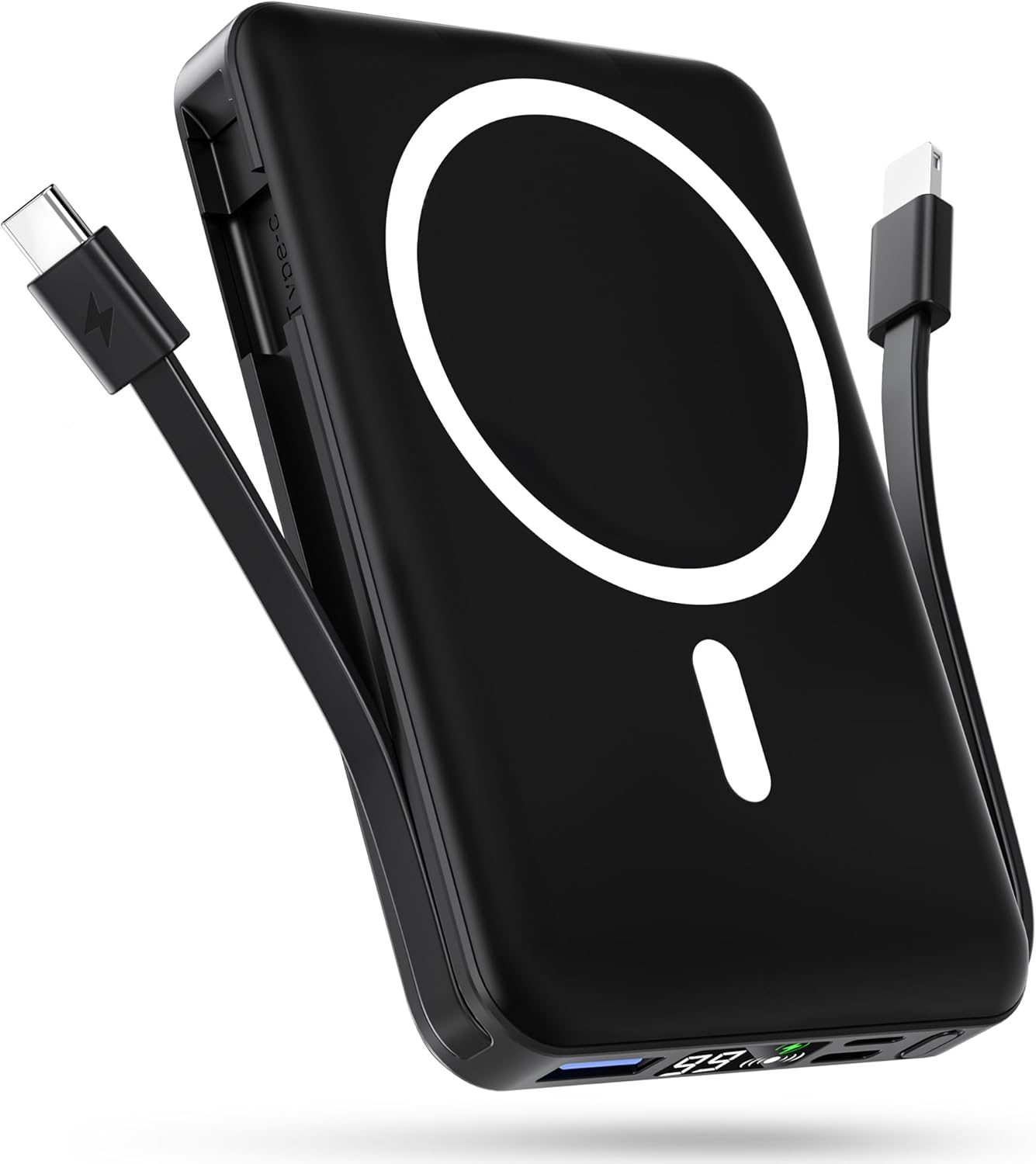 10000mAh Magsafe Power Bank: Fast Charge iPhone, LED Display