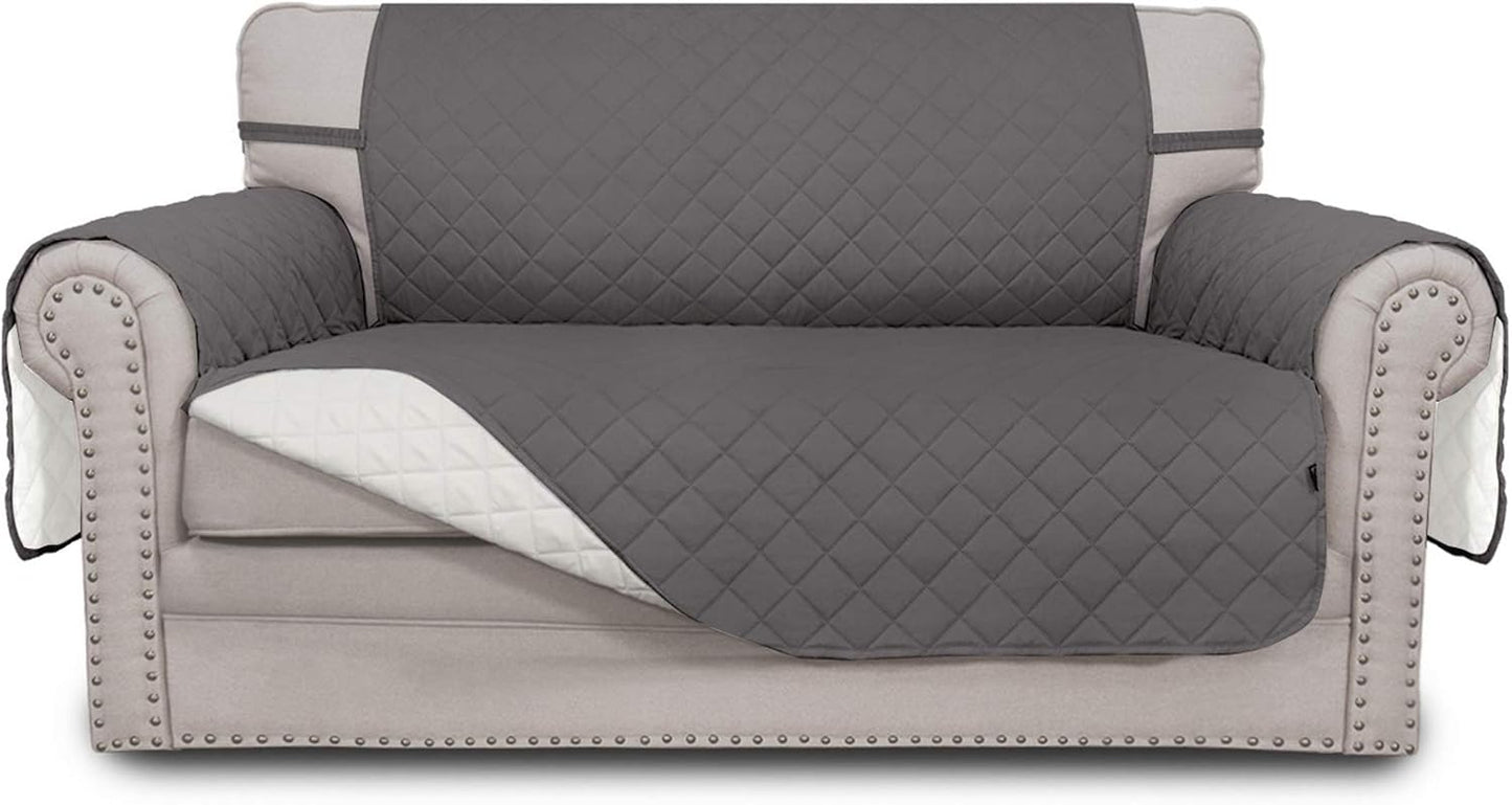Easy-Going Reversible Loveseat Couch Cover for Pet Protection