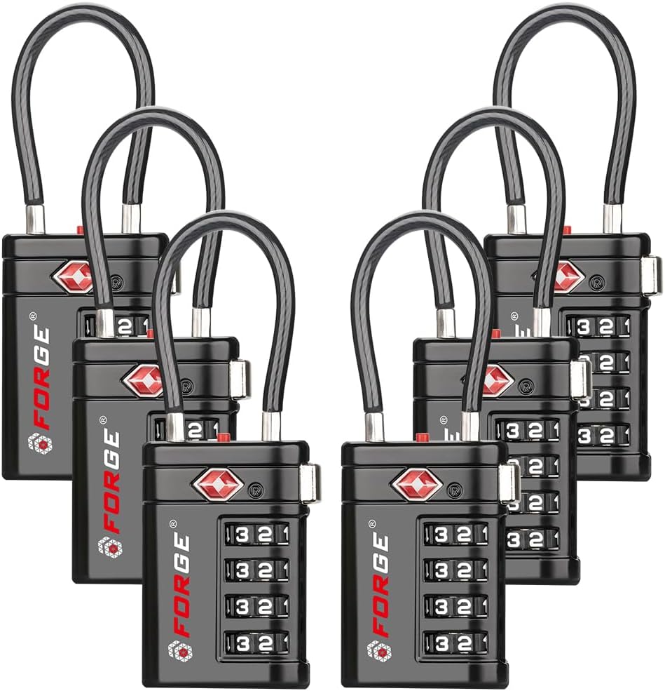 Forge TSA Approved Luggage Locks for Maximum Travel Security