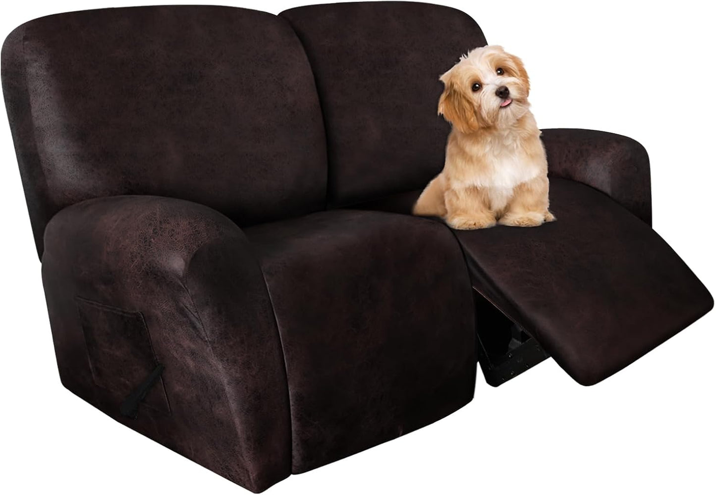 Molasofa Loveseat Recliner Slipcover - Stretch Leather Protector