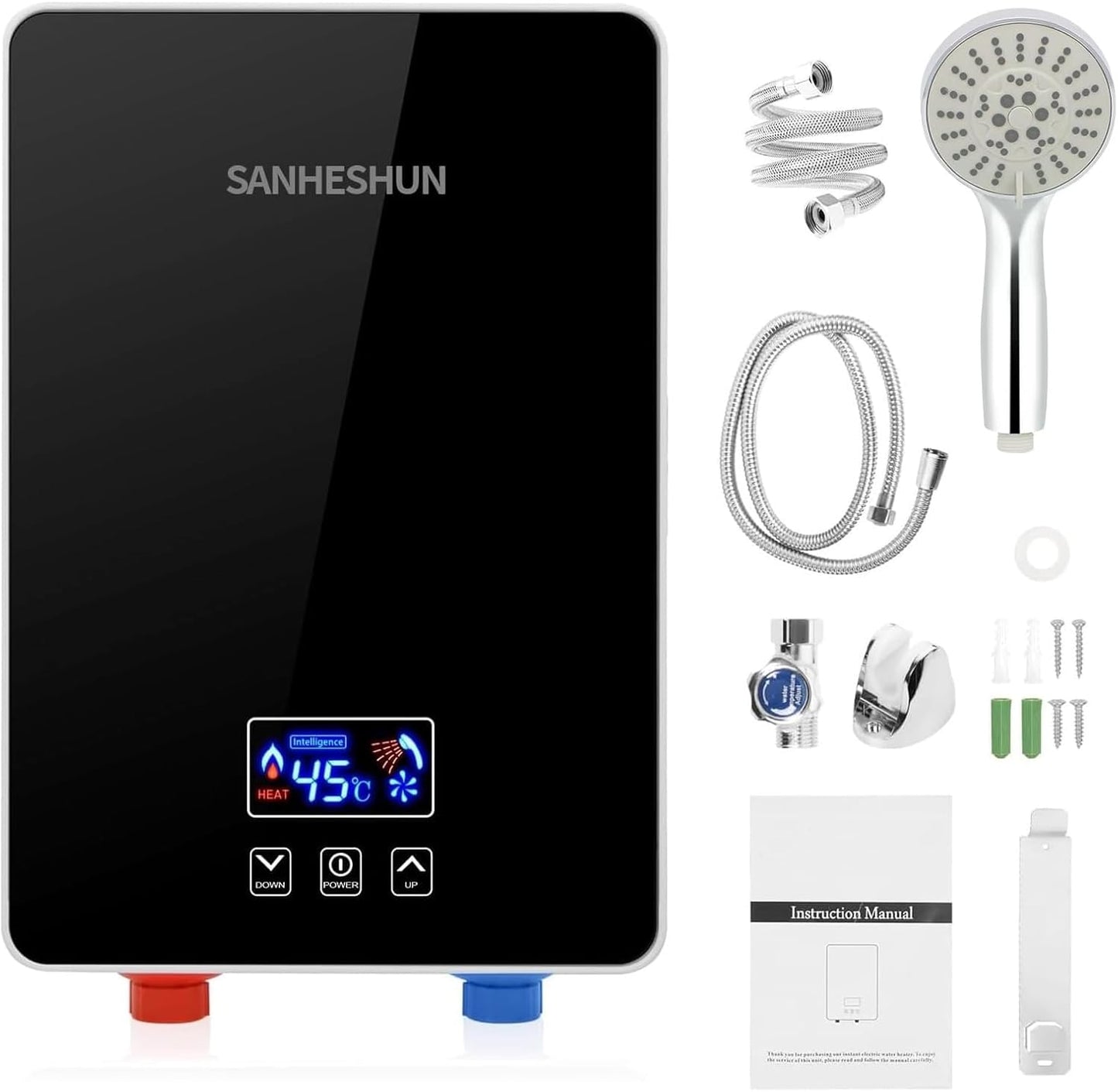 Instant Hot Water: 6000W Tankless Heater Set