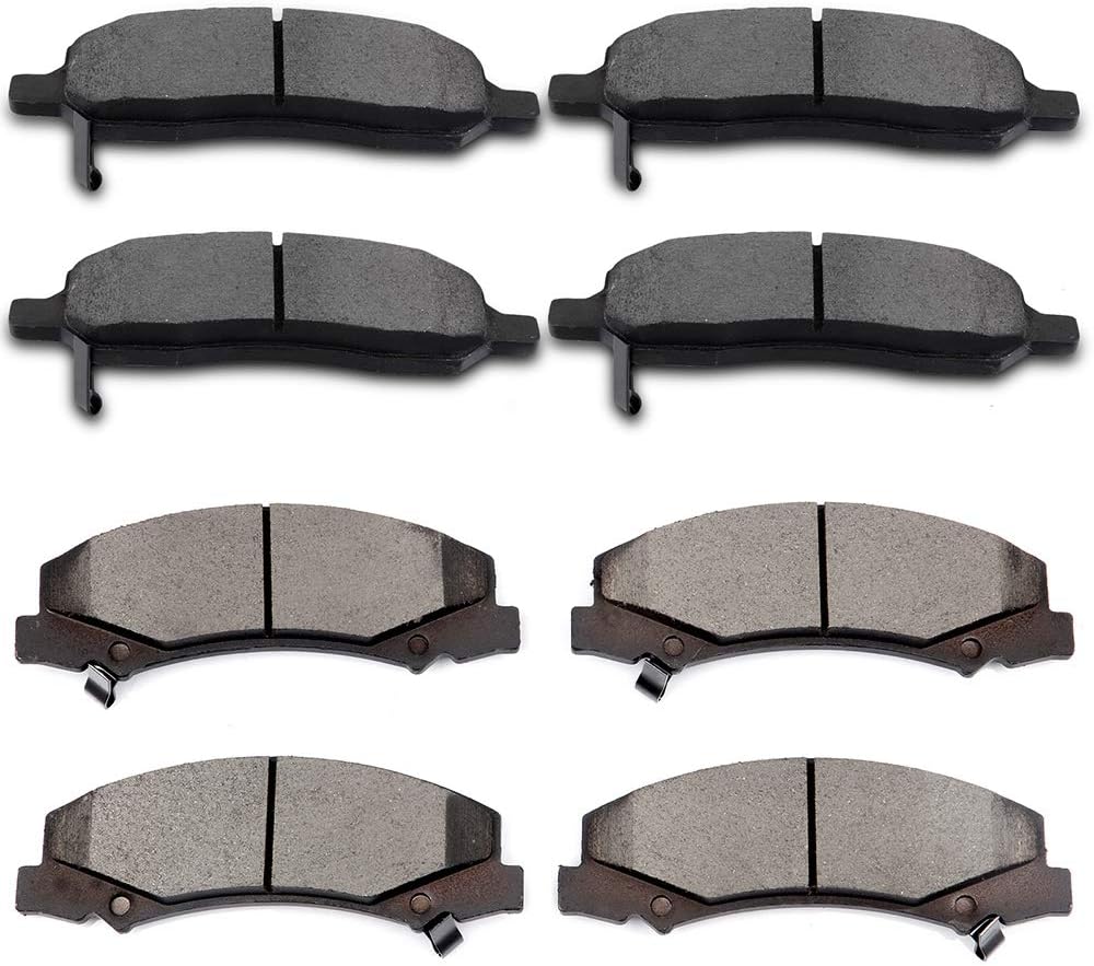cciuy D1159 D1172 Front Rear Brake Pads Kits for Buick Lucerne