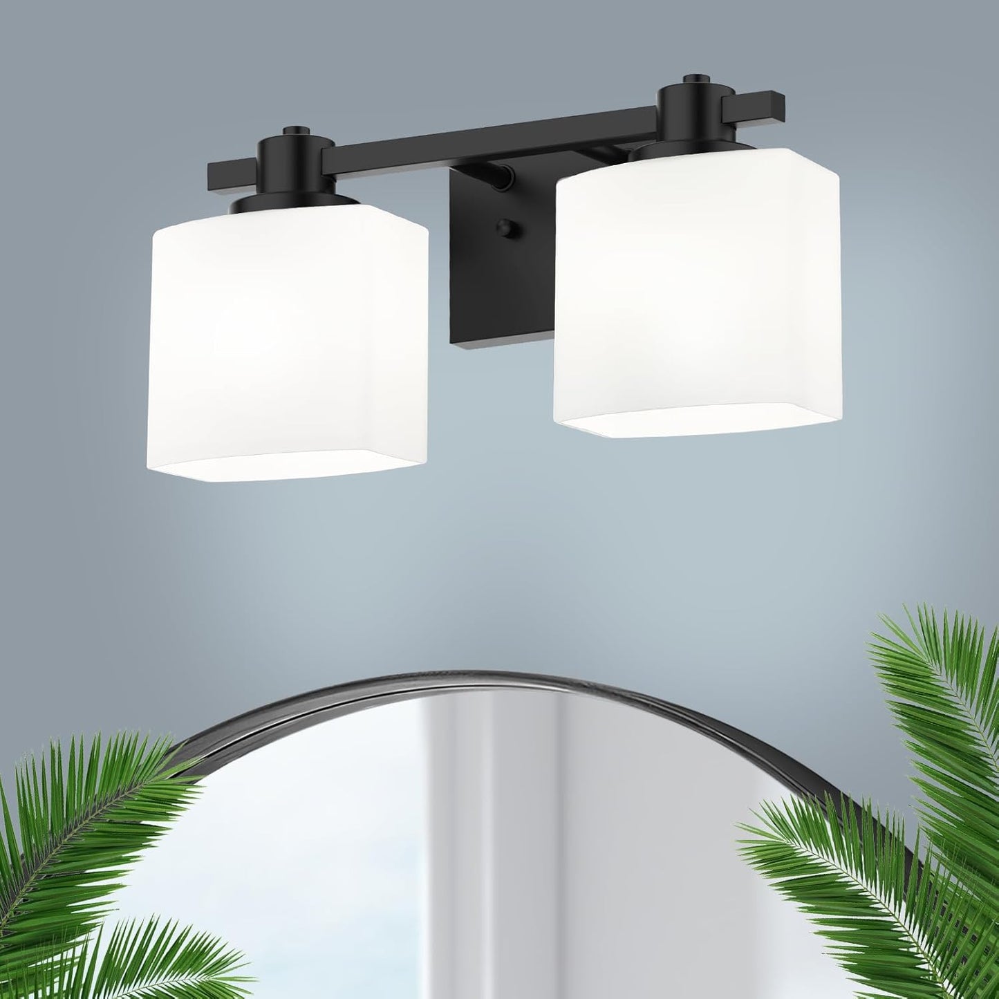 15.5 Inch Black Bathroom Light Fixtures for Modern Spaces