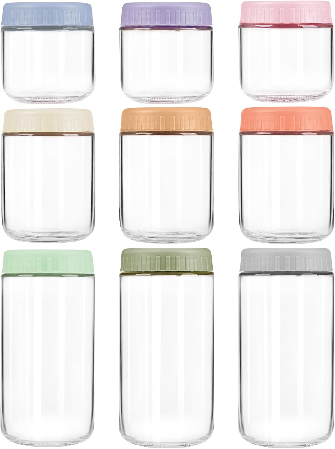 Overnight Oats Containers with Lids for Meal Prep and Storage