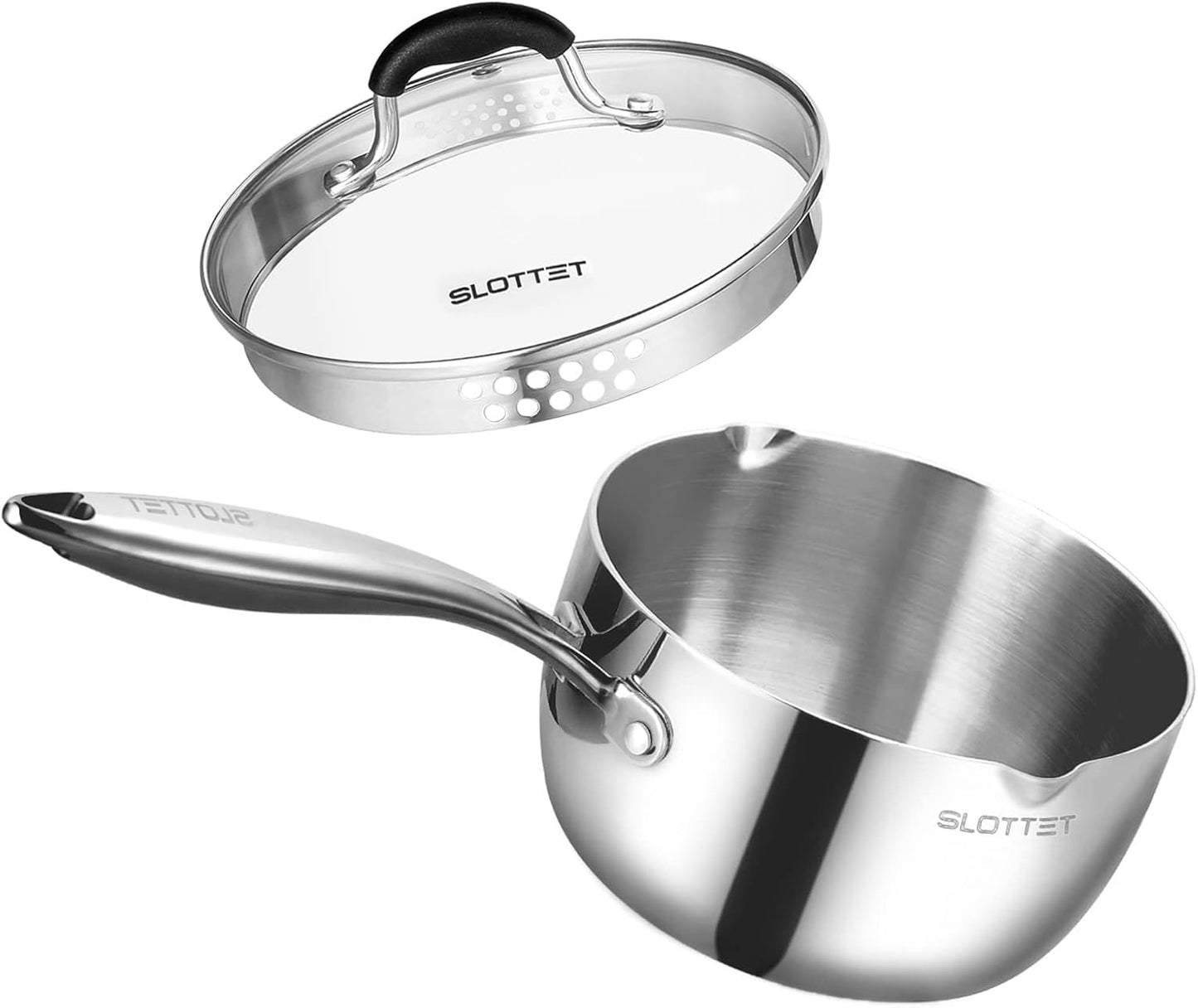 Tri-Ply Whole-Clad Stainless Steel Sauce Pan for Versatile Cooking
