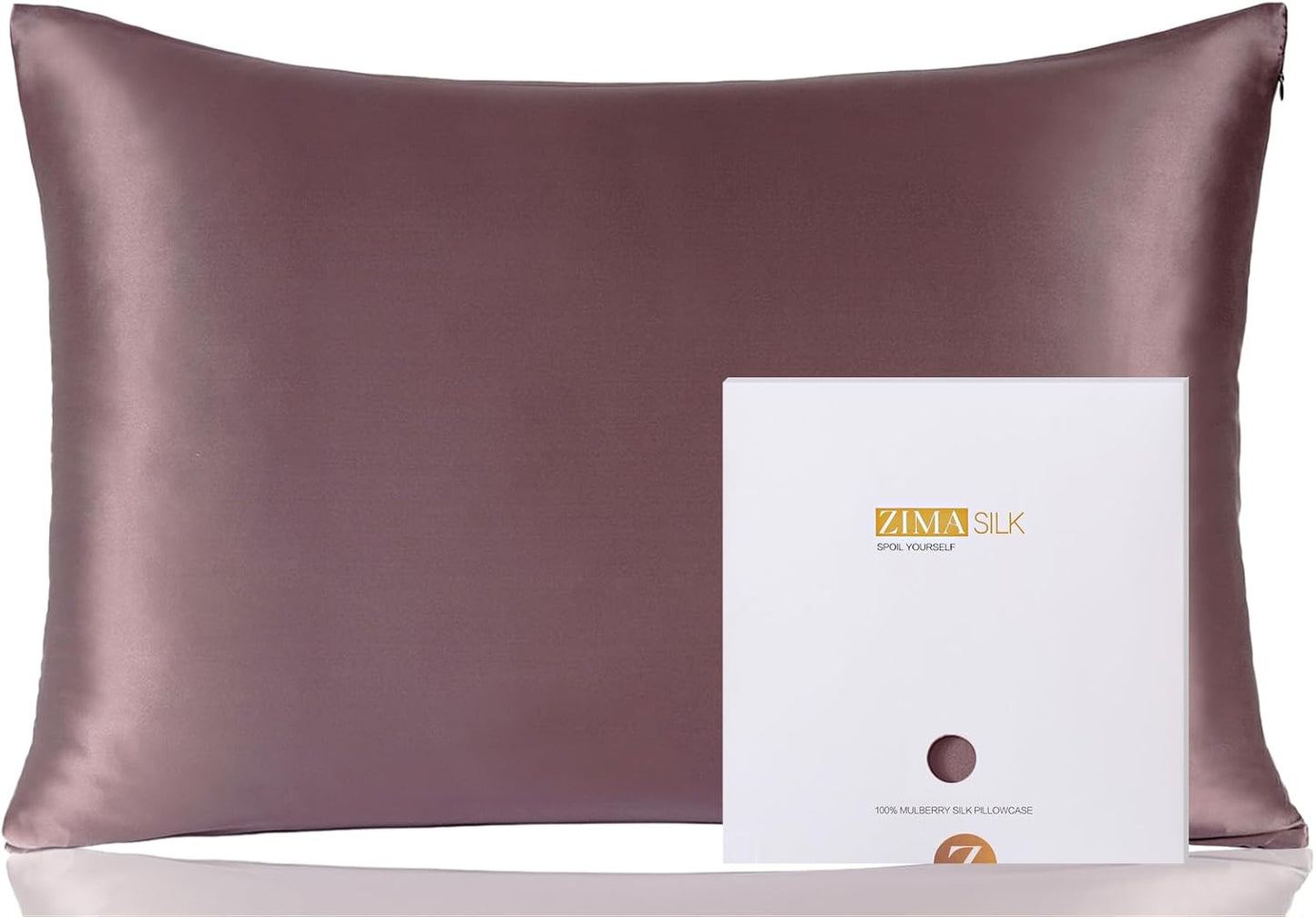 ZIMASILK 100% Pure Mulberry Silk Pillowcase for Hair and Skin