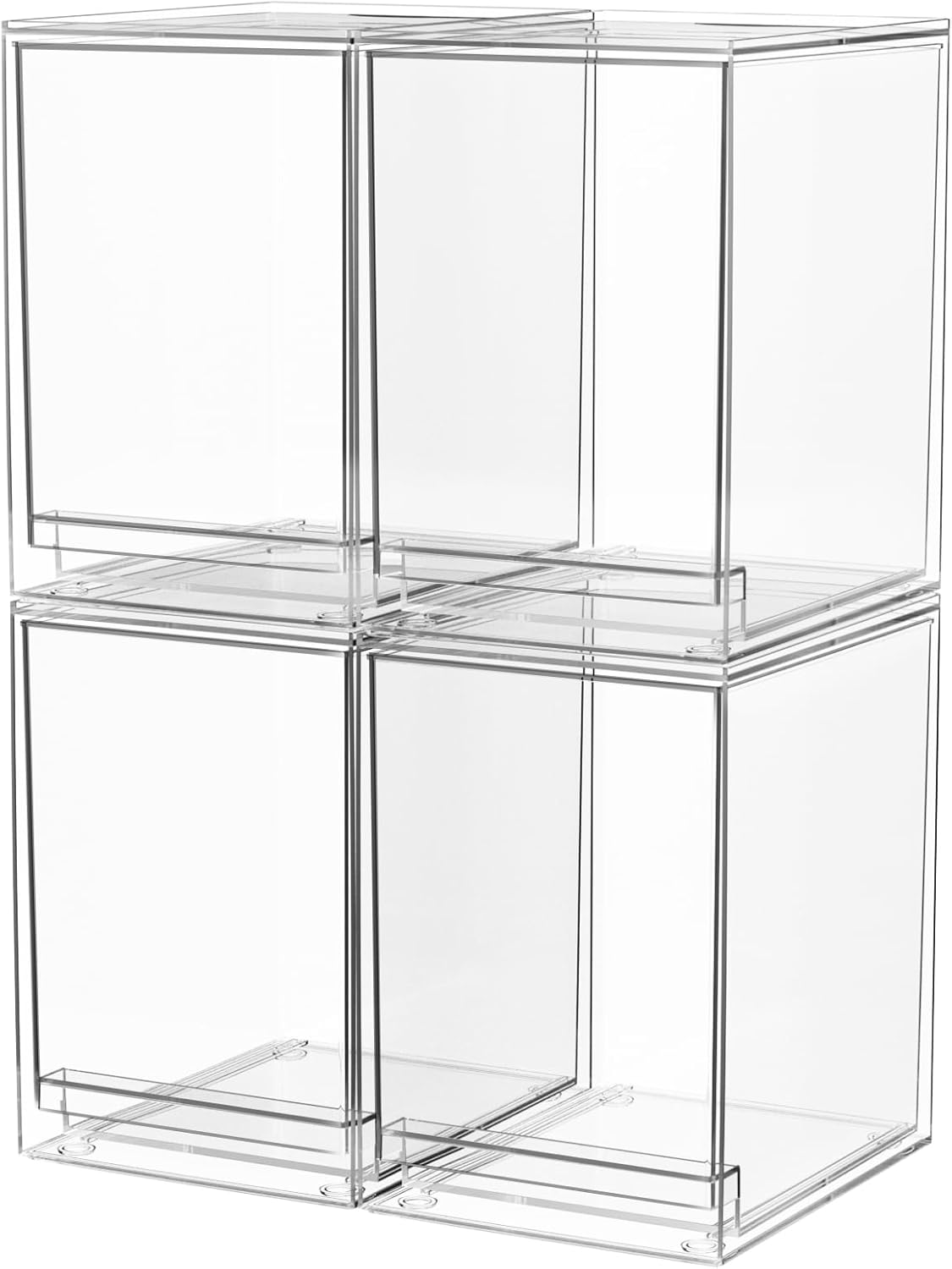 Acrylic Stackable Storage Drawers for Makeup and More