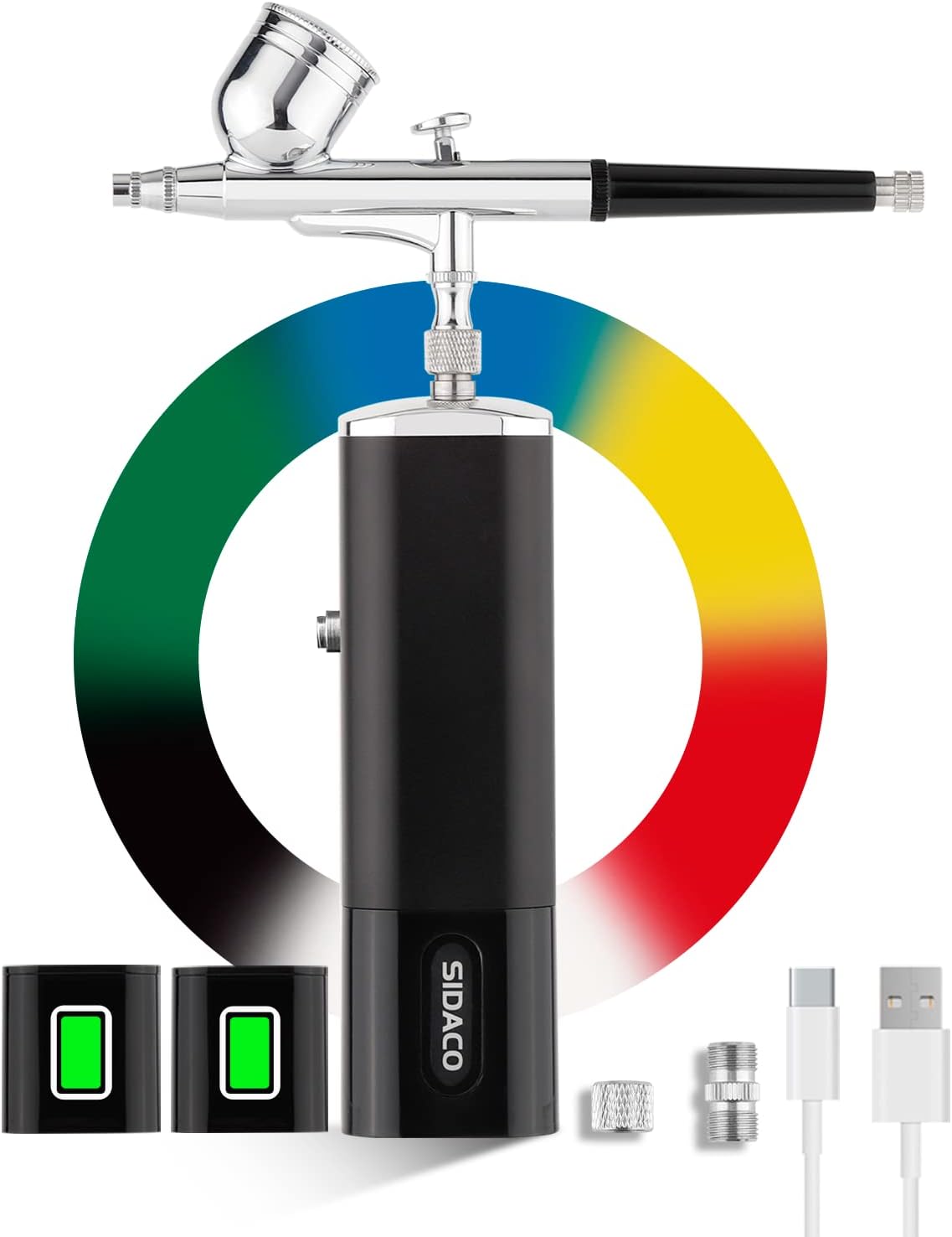 Portable Cordless Airbrush Kit for Non-Stop Painting!