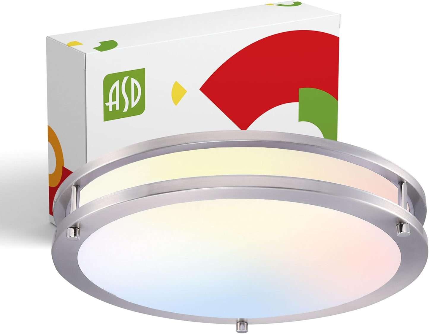 ASD LED 14 Inch Round Flush Mount Light Fixture for Bright Spaces