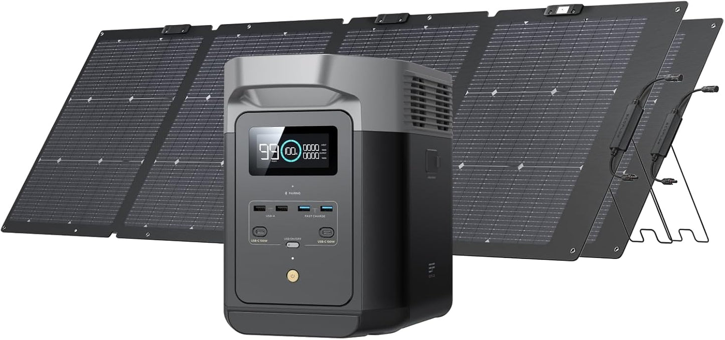 Portable Solar Power Station w/ Fast Charging