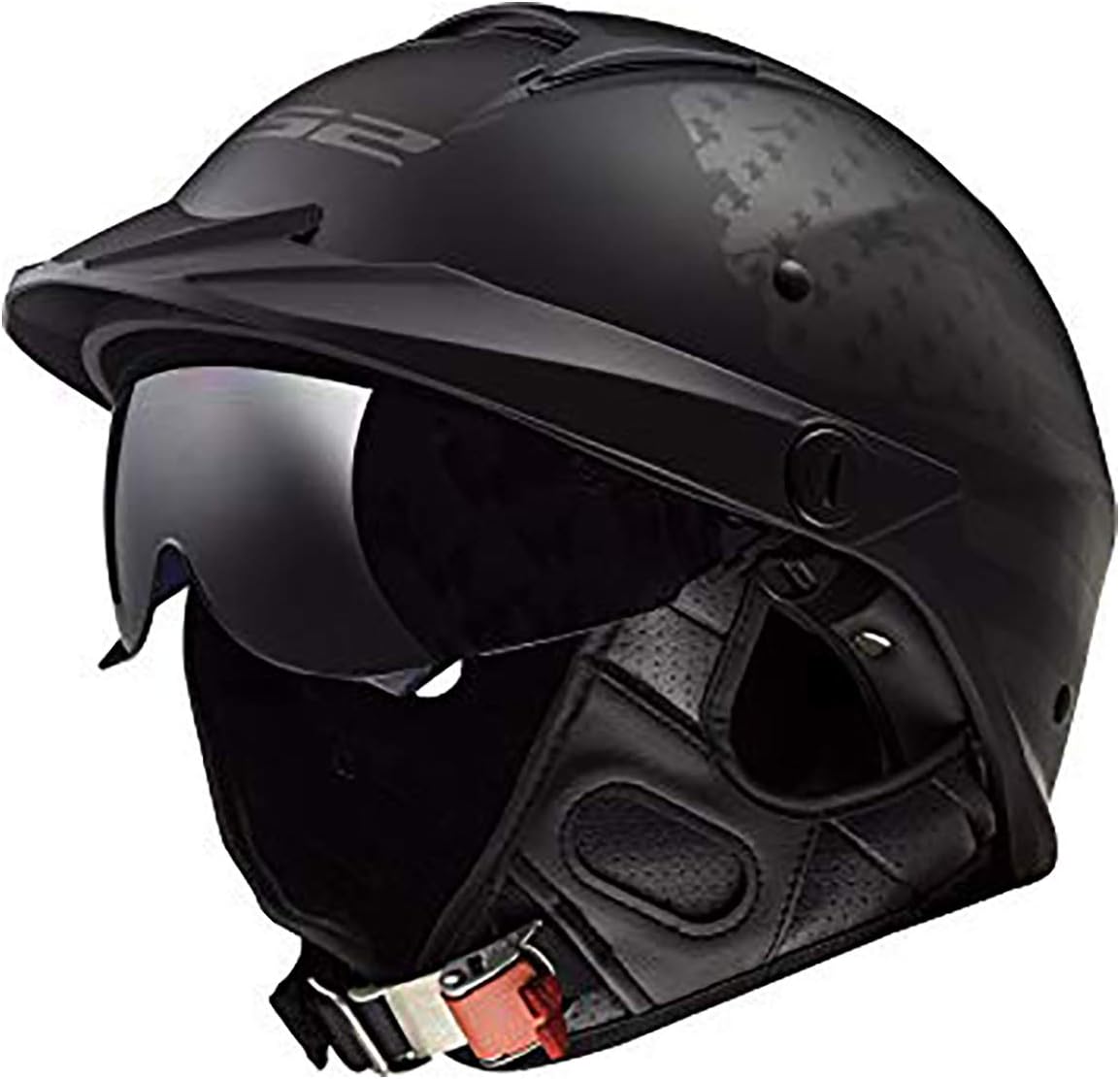 LS2 Helmets Rebellion Motorcycle Half Helmet with Bluetooth Ready