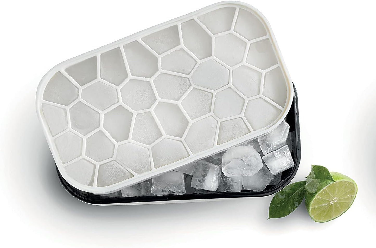 Lekue Ice Box: Elegant Retro Ice Cube Tray for Freezer Use