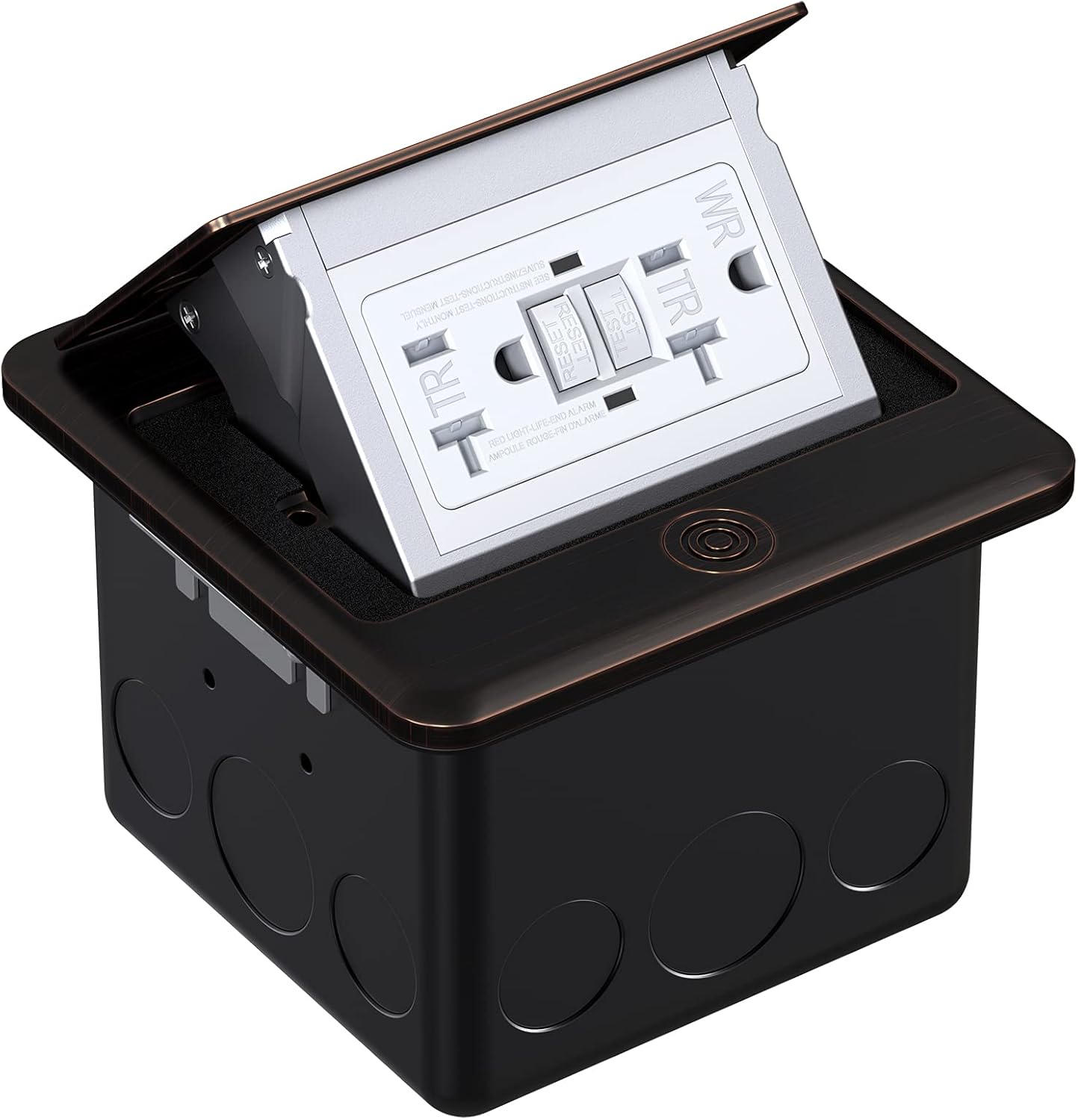 WEBANG Pop Up Floor Outlet Covers Box with GFCI Receptacle