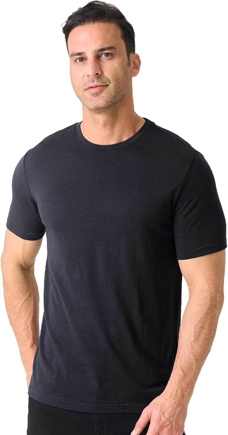 Merino Wool T Shirts for Men - Odor Resistant Base Layer